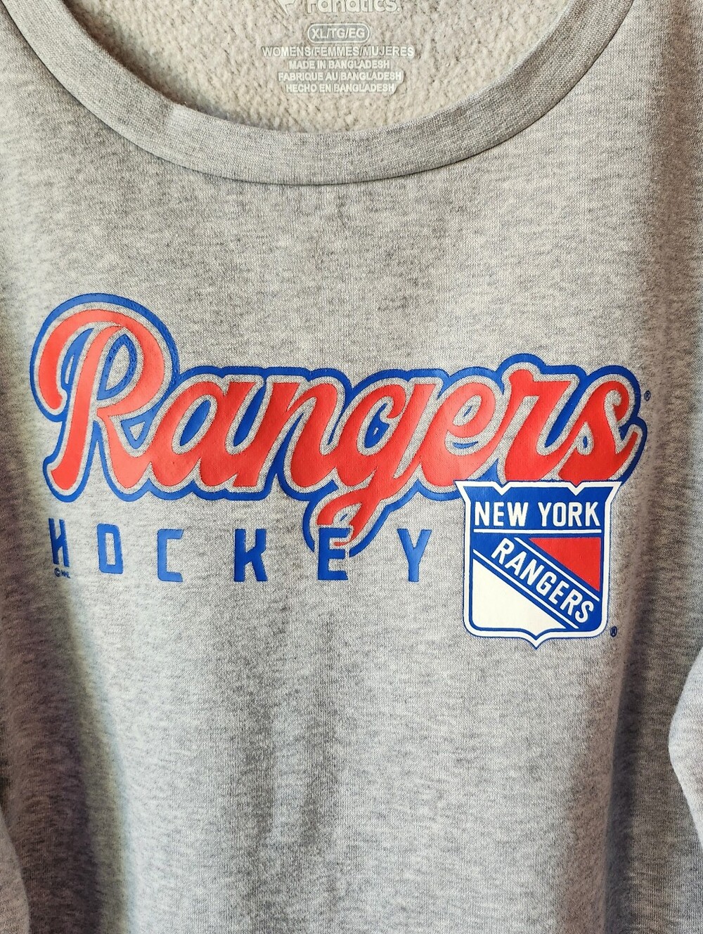 Fanatics New York Rangers Crewneck Sweatshirt Women's XL